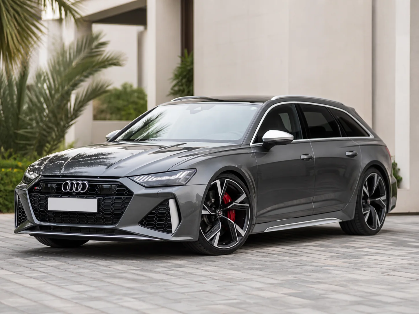 Audi RS6 or similar — available to request in Dubai