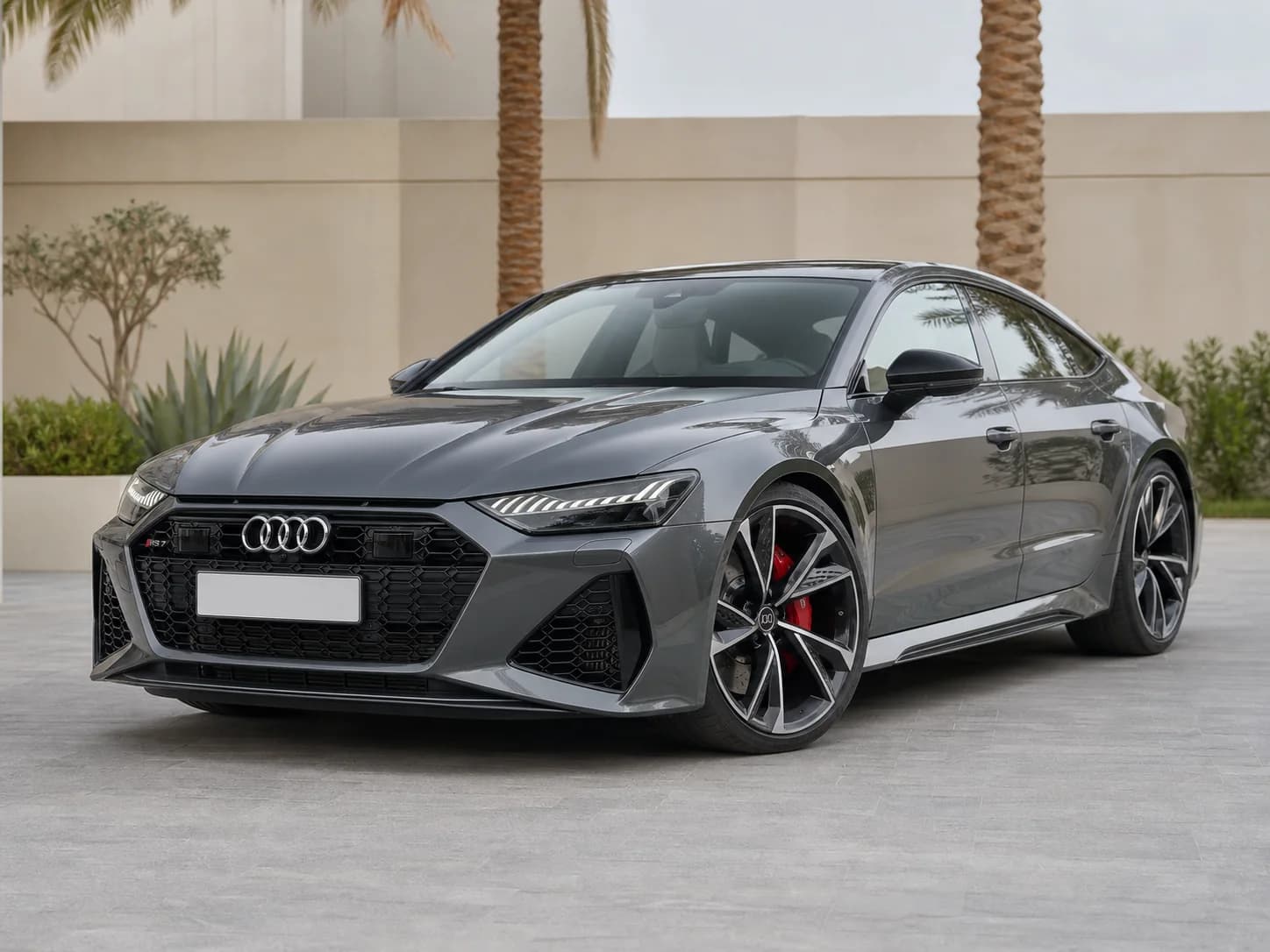 Audi RS7 or similar — available to request in Dubai